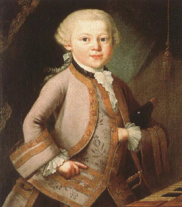 antonin dvorak mozart at the age of six in court dress, painted p a lorenzoni china oil painting image
